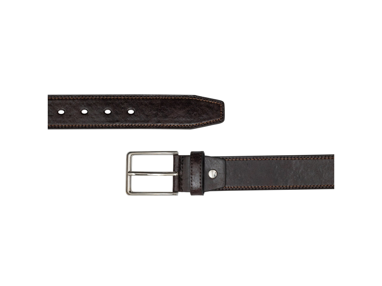 Carrera cintura 4cm in similpelle marrone tg.L