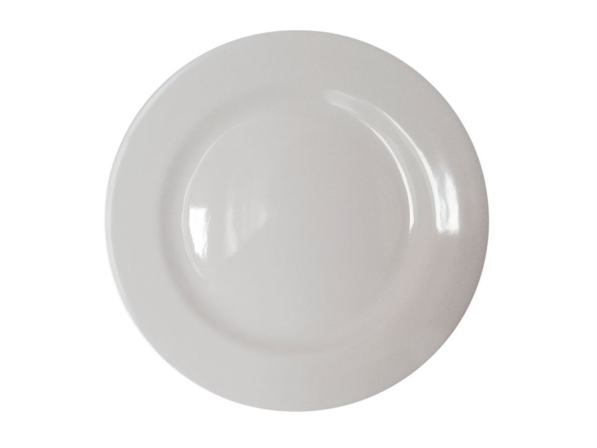 Bianco piatto piano 23cm melamina