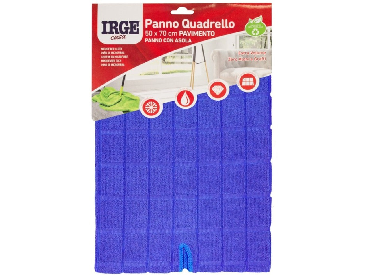 Irge panno microfibra quadro 50x70cm