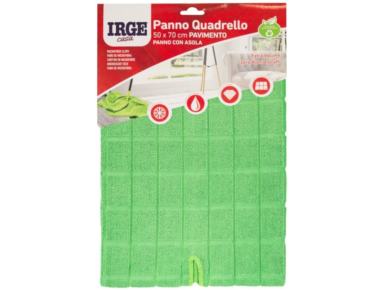 Irge panno microfibra quadro 50x70cm