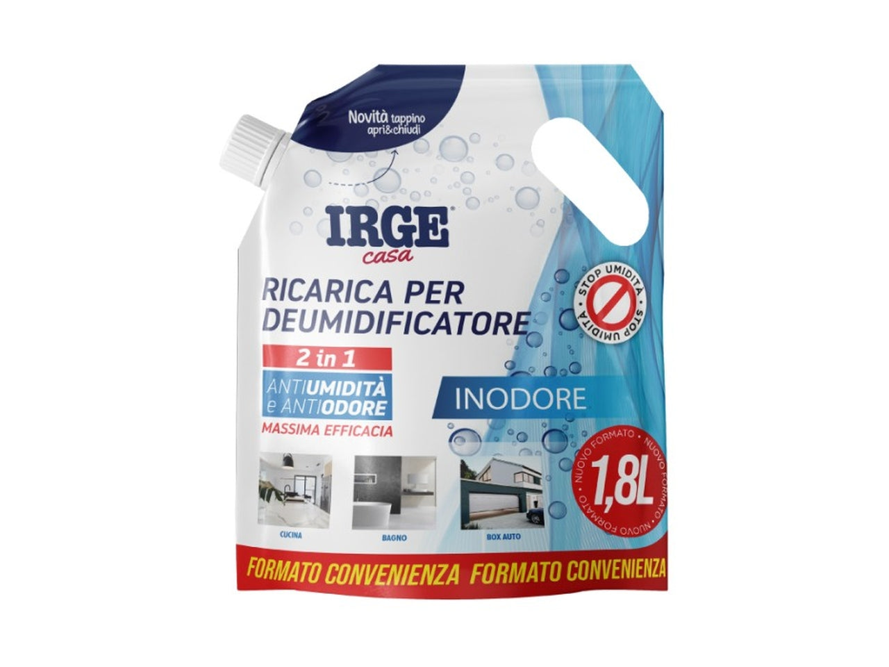 Ricarica deumidificatore 1,8l inodore