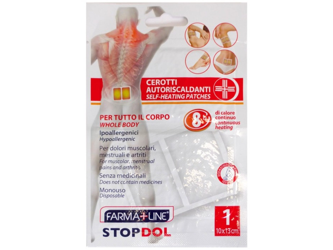 Cerotto autoriscaldante 10x13cm farmaline