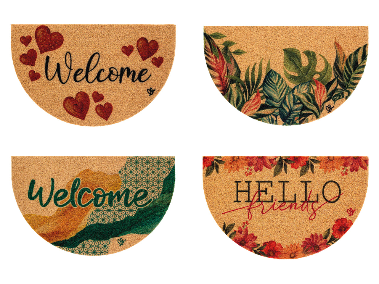 Zerbino eco-cocco mezza luna 40x65cm