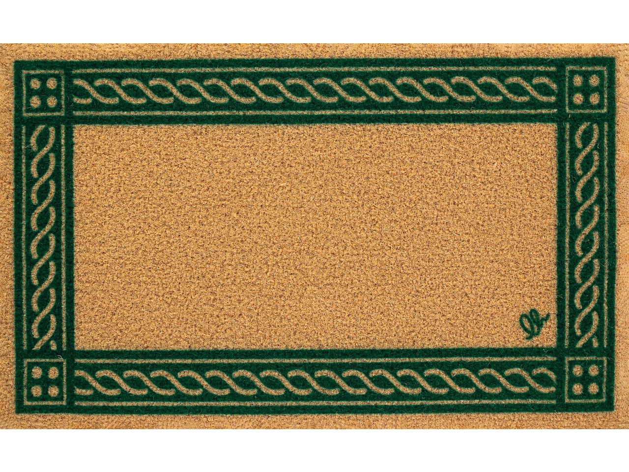 Zerbino eco-cocco rettangolare classico 40x65cm