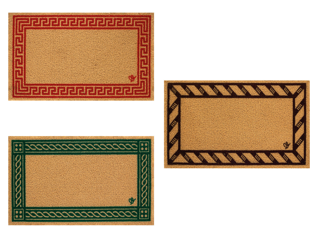 Zerbino eco-cocco rettangolare classico 40x65cm