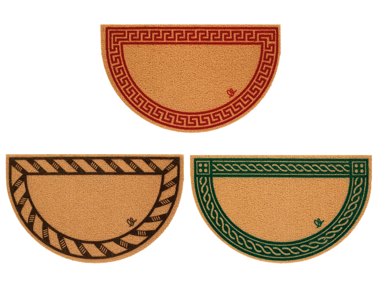 Zerbino eco-cocco mezza luna classico 40x65cm