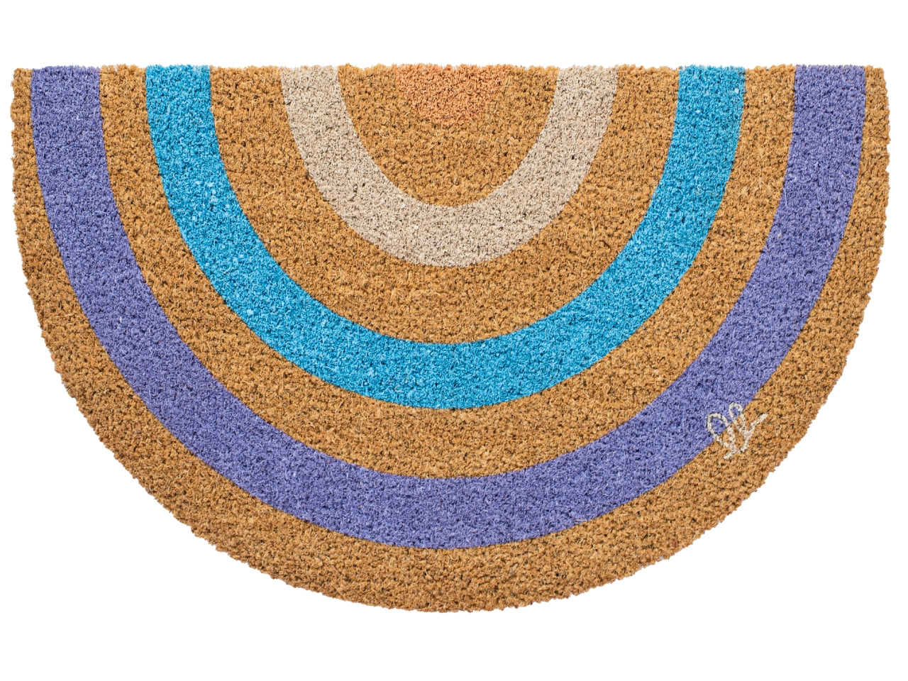 Zerbino cocco fantasy mezzaluna C12 40x65cm