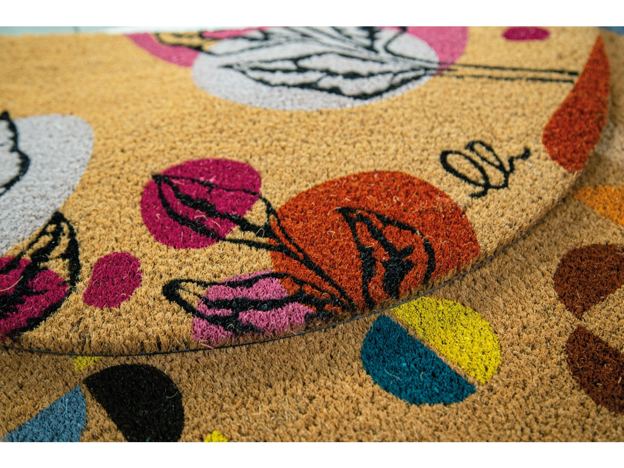 Zerbino cocco fantasy mezzaluna C12 40x65cm