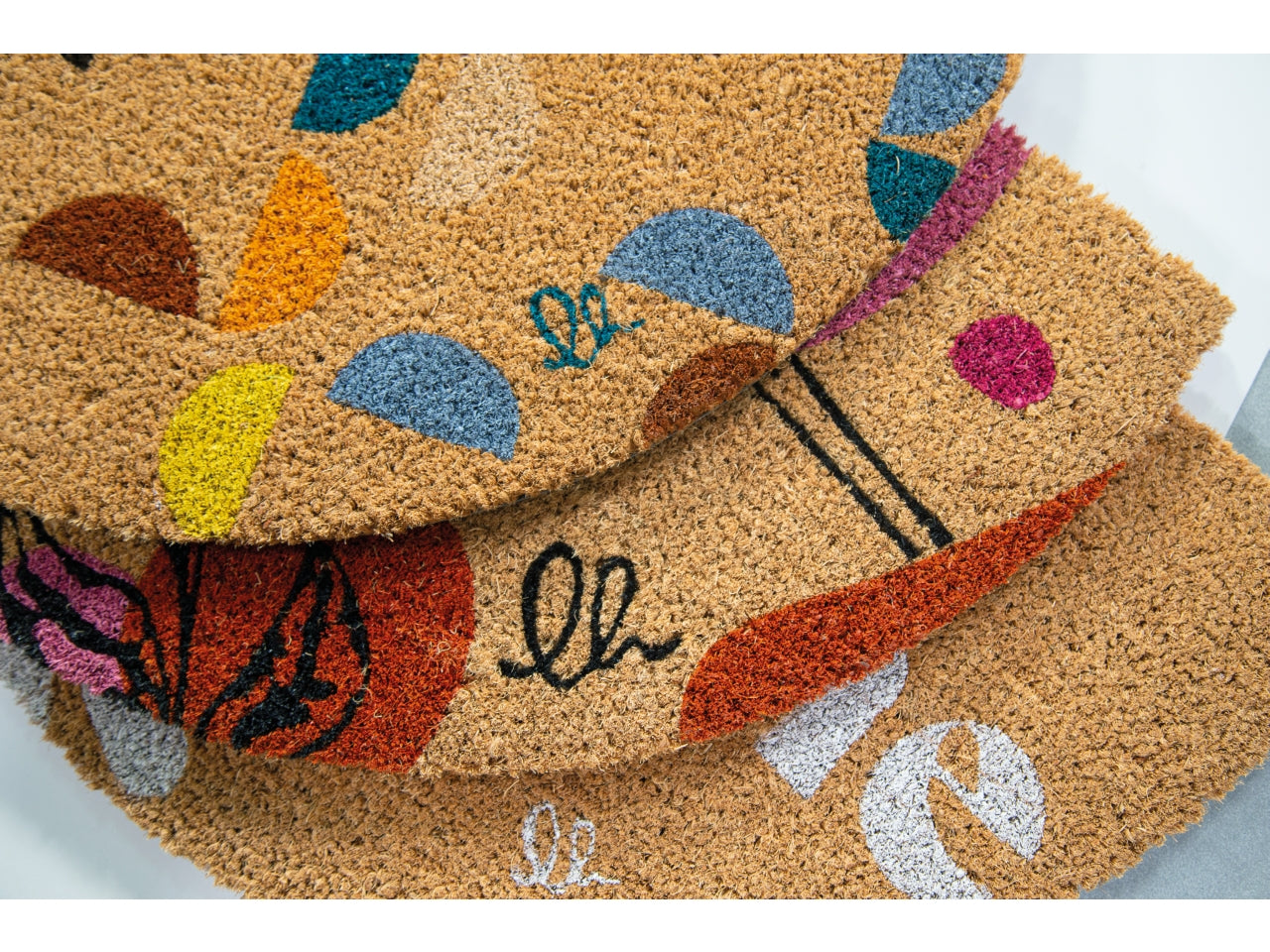 Zerbino cocco fantasy mezzaluna C12 40x65cm