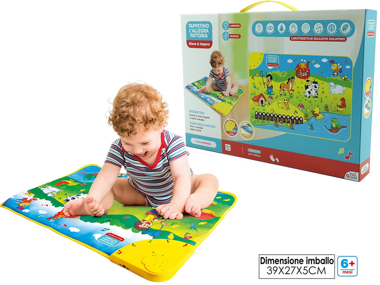 Tappetino l'allegra fattoria