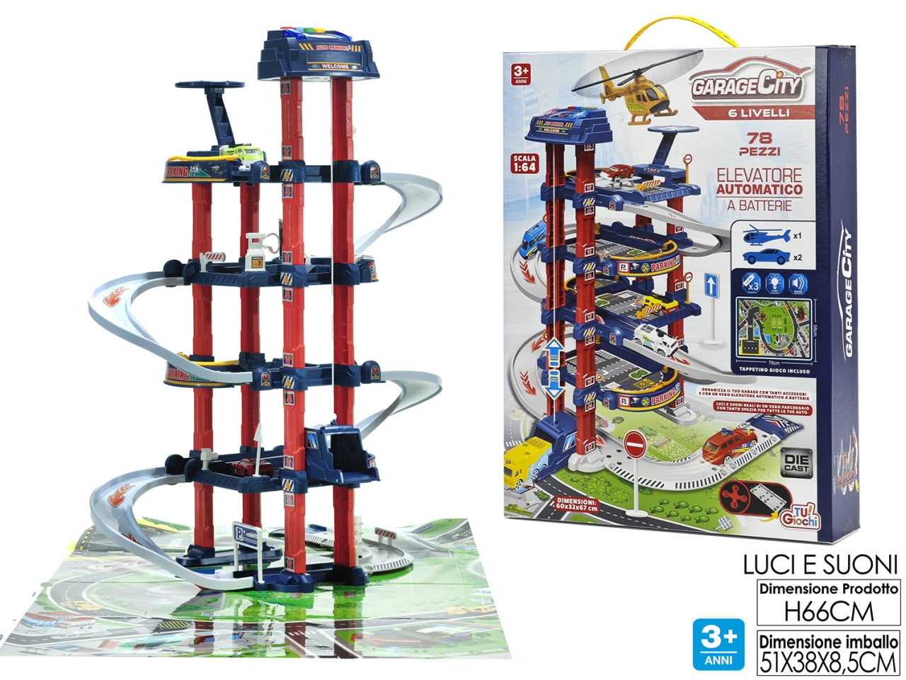 Garage city 6 livelli 78pz