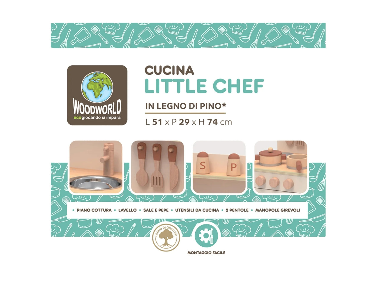 Wood world-cucina little chef