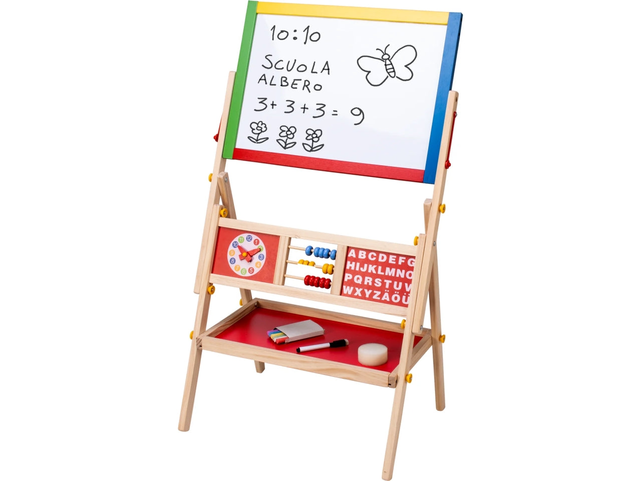 Lavagna 2in1 con accessori 36x48xh87cm