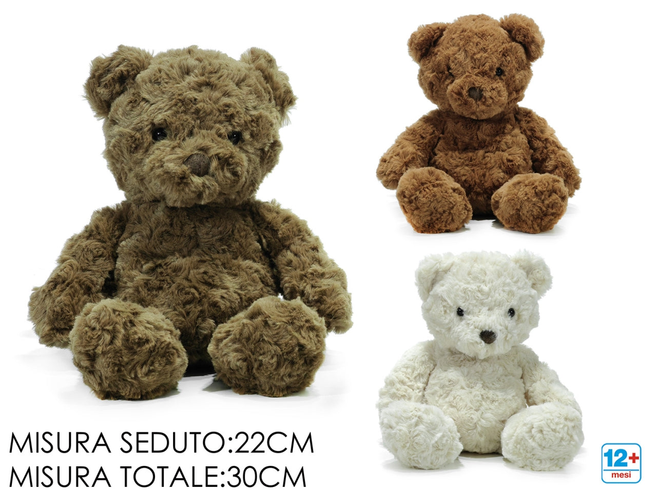 Orso seduto 22cm modelli assortiti