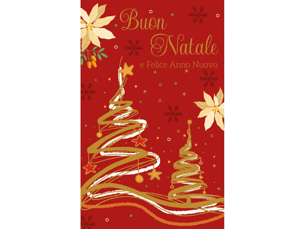 Biglietti buon natale 9x14cm in confezione da 6 pezzi fantasie assortite