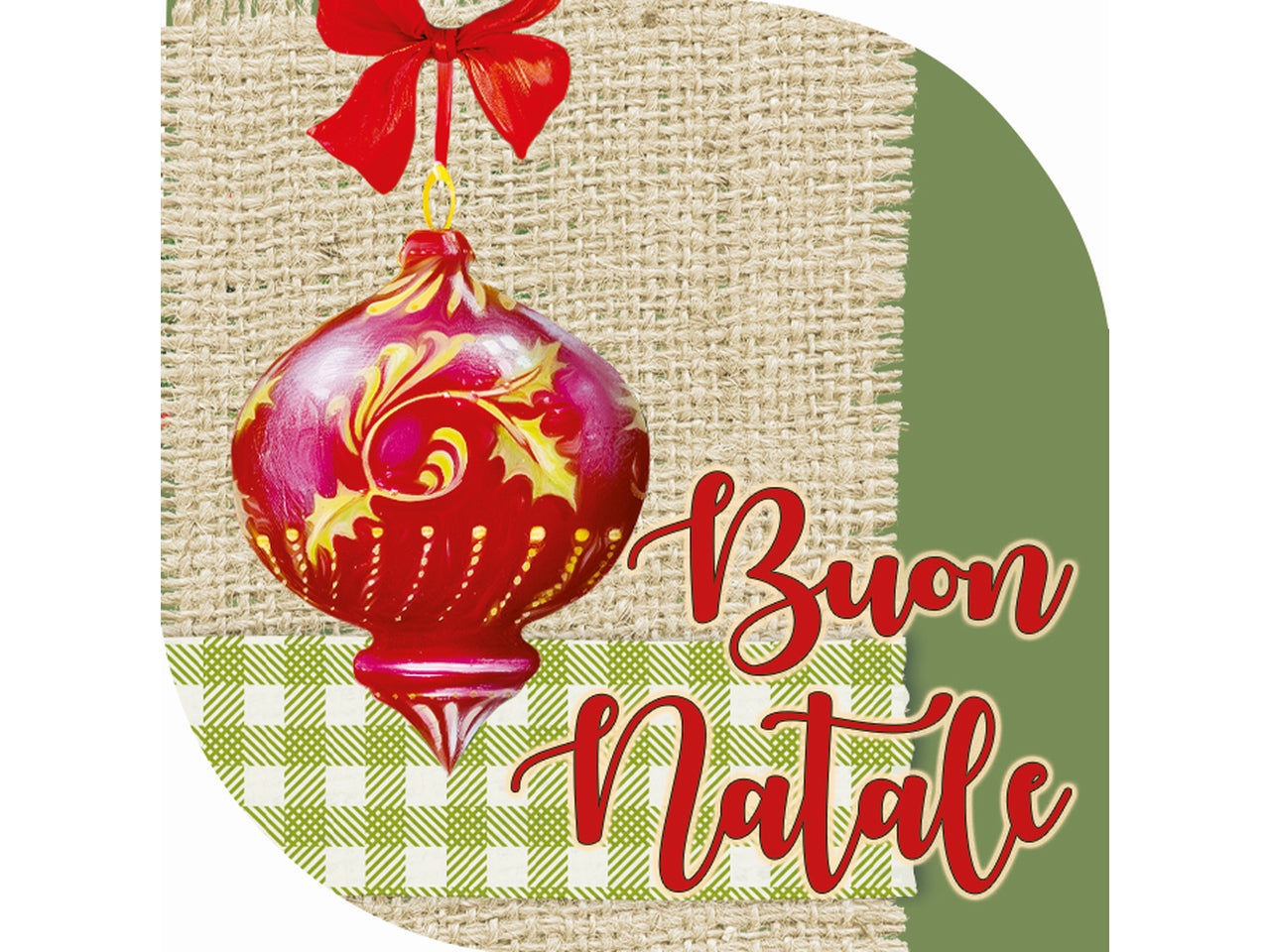 Chiudipacco buon natale in confezione da 10 pezzi fantasie assortite