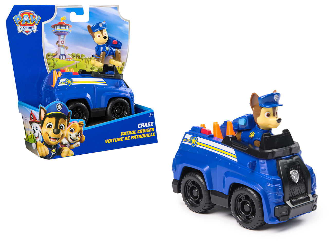 Paw patrol veicolo base chase con personaggio