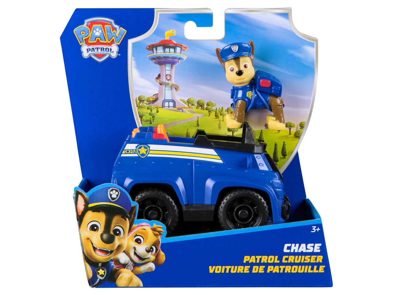 Paw patrol veicolo base chase con personaggio