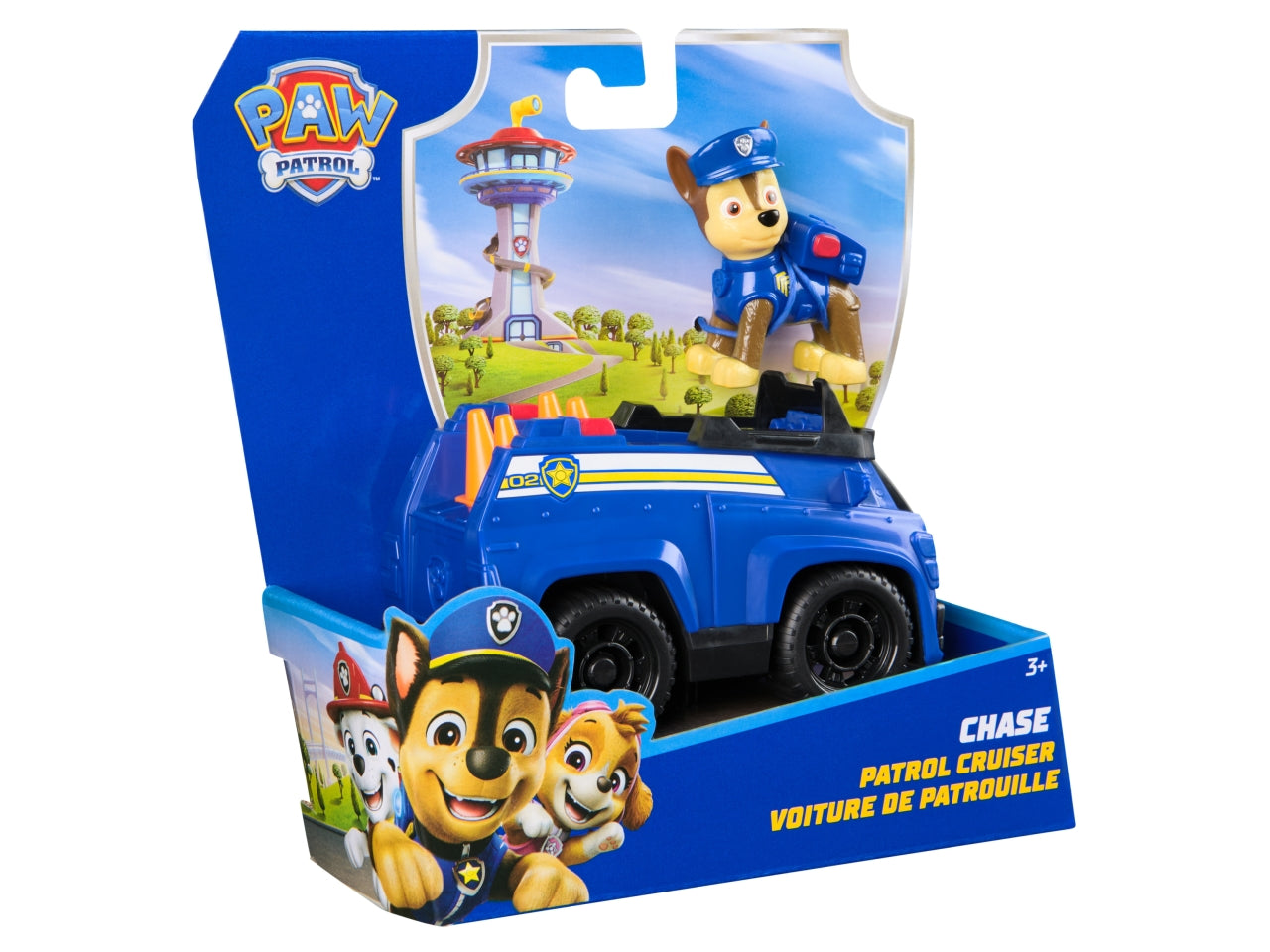 Paw patrol veicolo base chase con personaggio