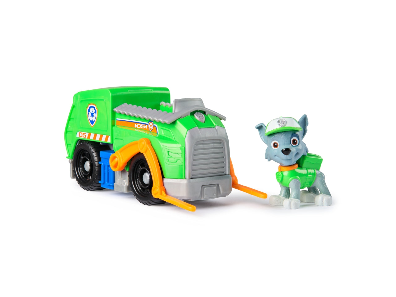 Paw patrol veicolo base rocky con personaggio