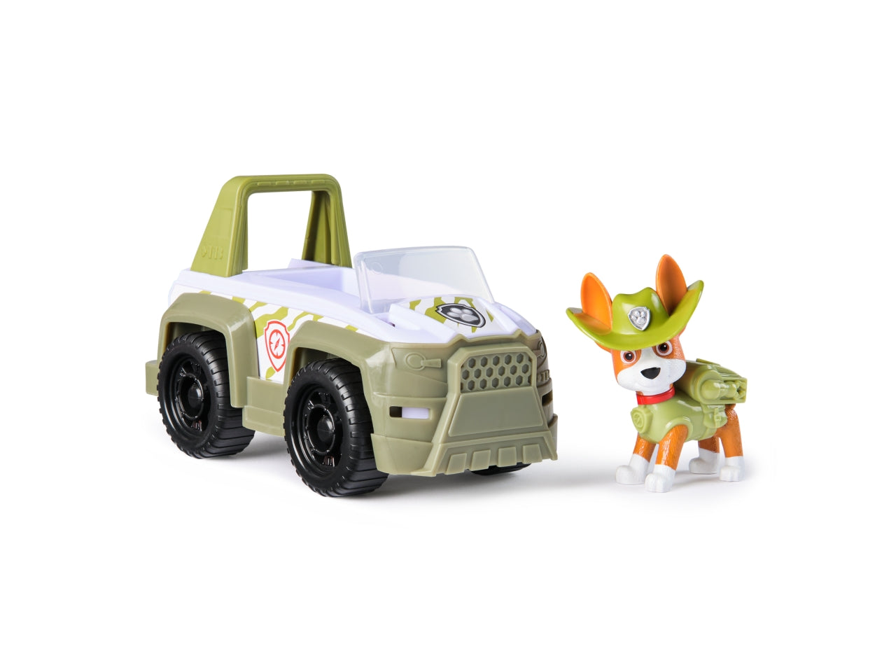 Paw patrol veicolo base tracker con personaggio