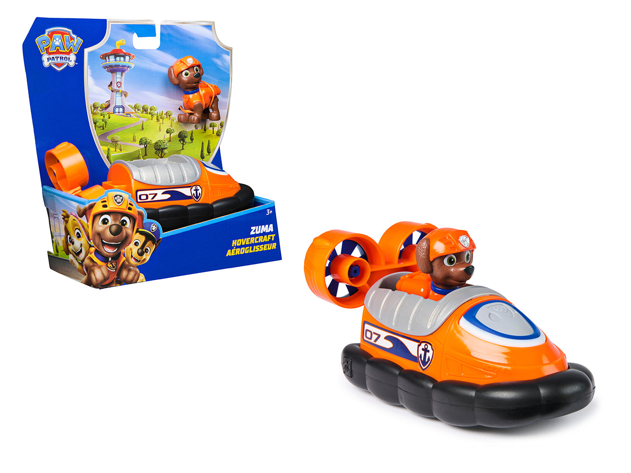 Paw patrol veicolo base zuma con personaggio