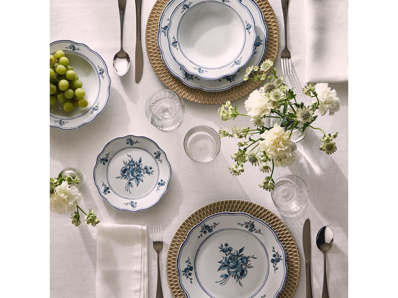 Servizio tavola 18 pz cappettata Heritage florals