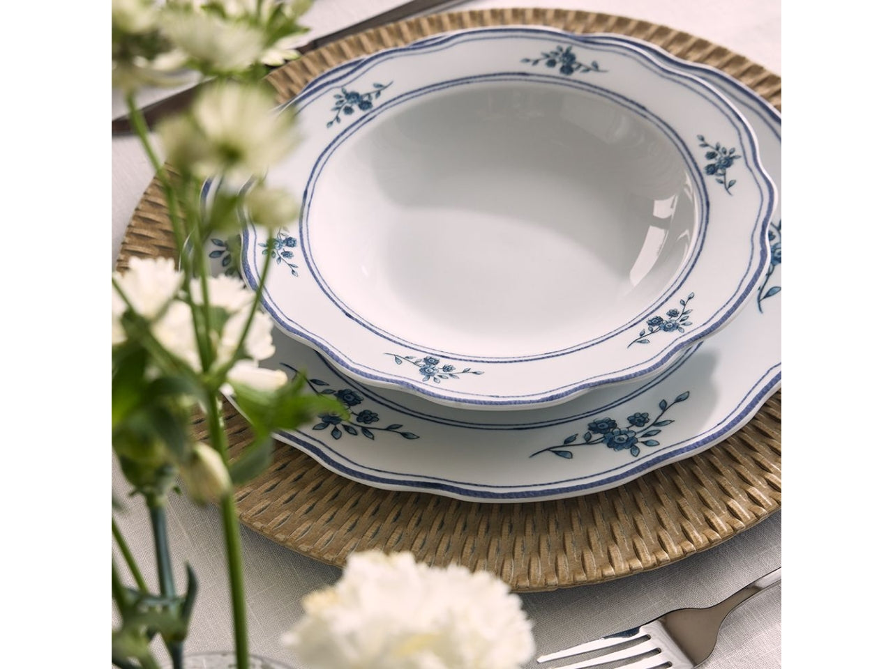 Servizio tavola 18 pz cappettata Heritage florals