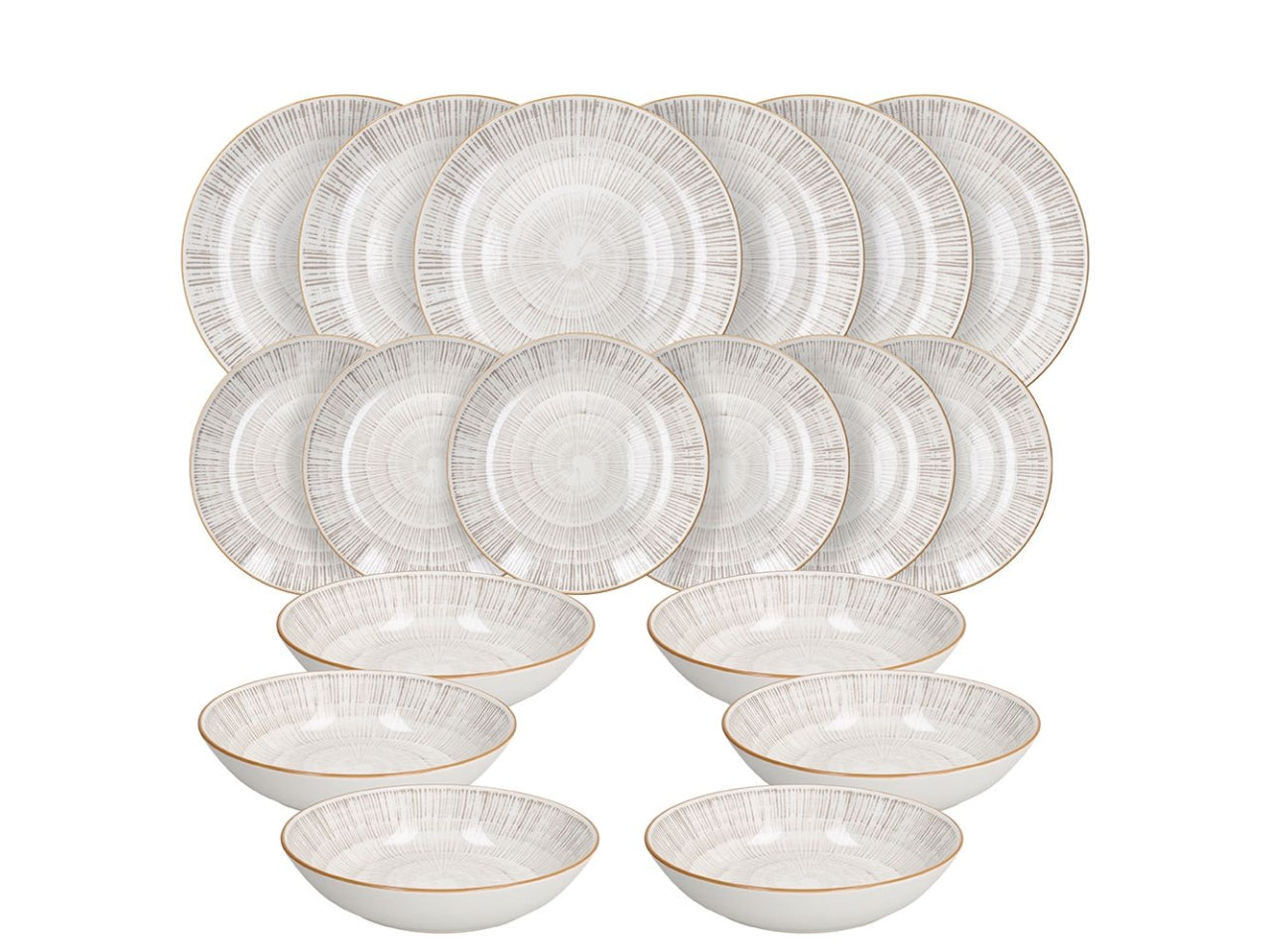 Serviziotavola 18 pz Madison virtuo beige