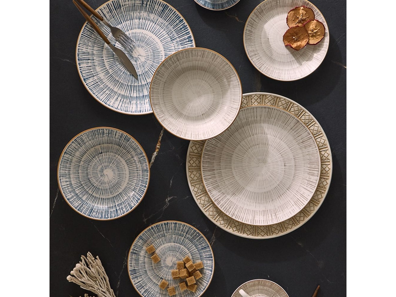 Serviziotavola 18 pz Madison virtuo beige