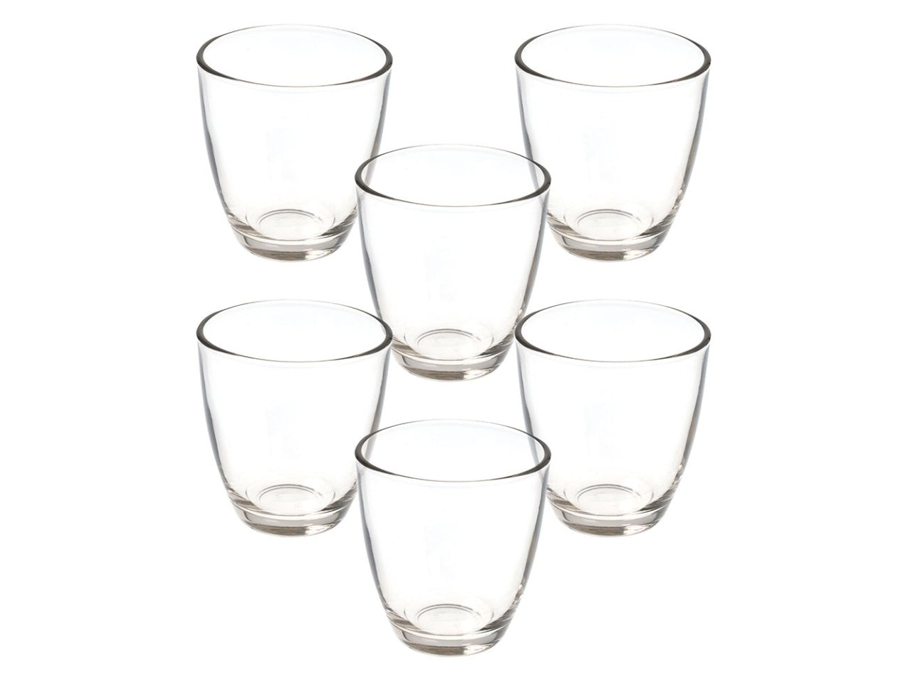 Tokyo  bicchiere trasparente 250ml la confezione contiene 6 bicchieri