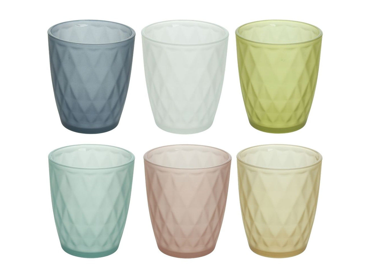 Jenny bicchieri glass jenny pastel matt la confezione contiene 6 bicchieri