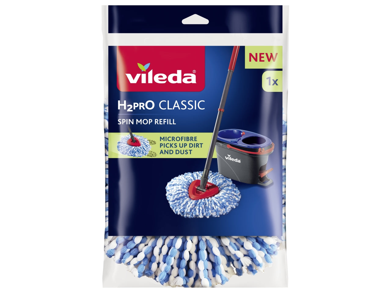 Vileda H2pro Spin Mop System ricambio