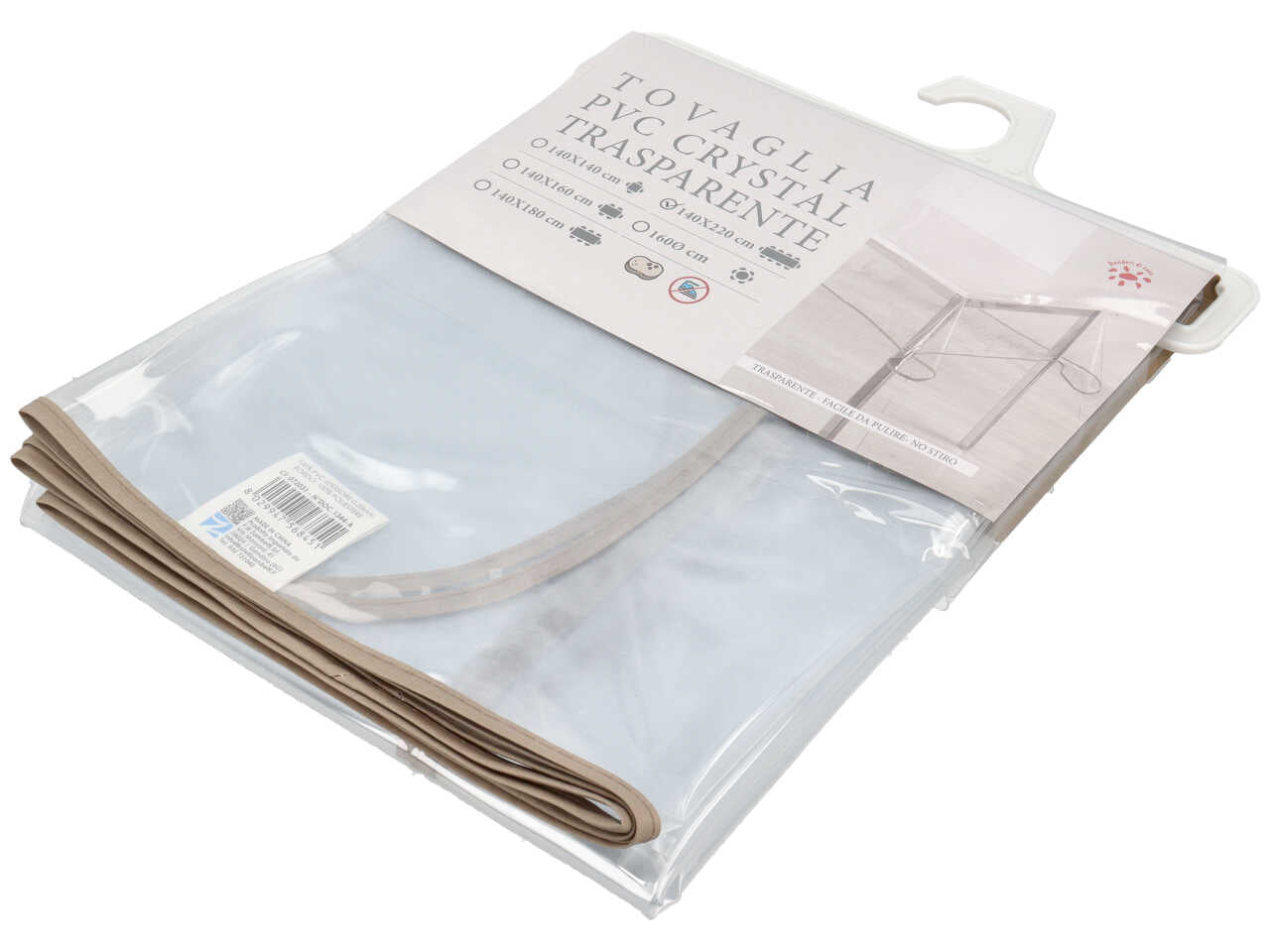 Tovaglia Pvc crystal trasparente 140x220cm