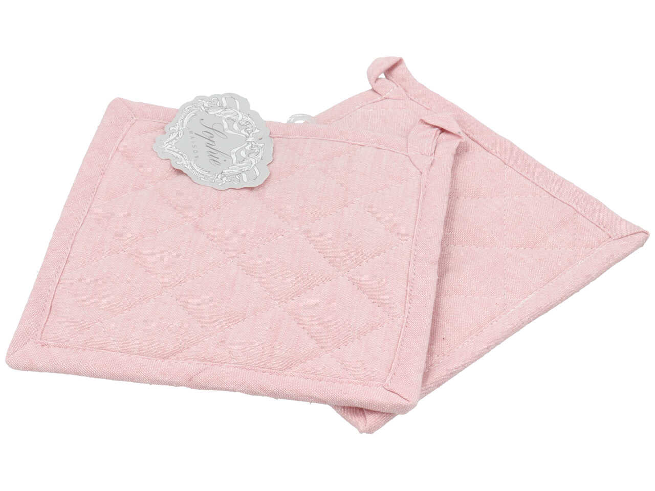 Presine   linea Ajour di colore polignac melange  set 2 pezzi