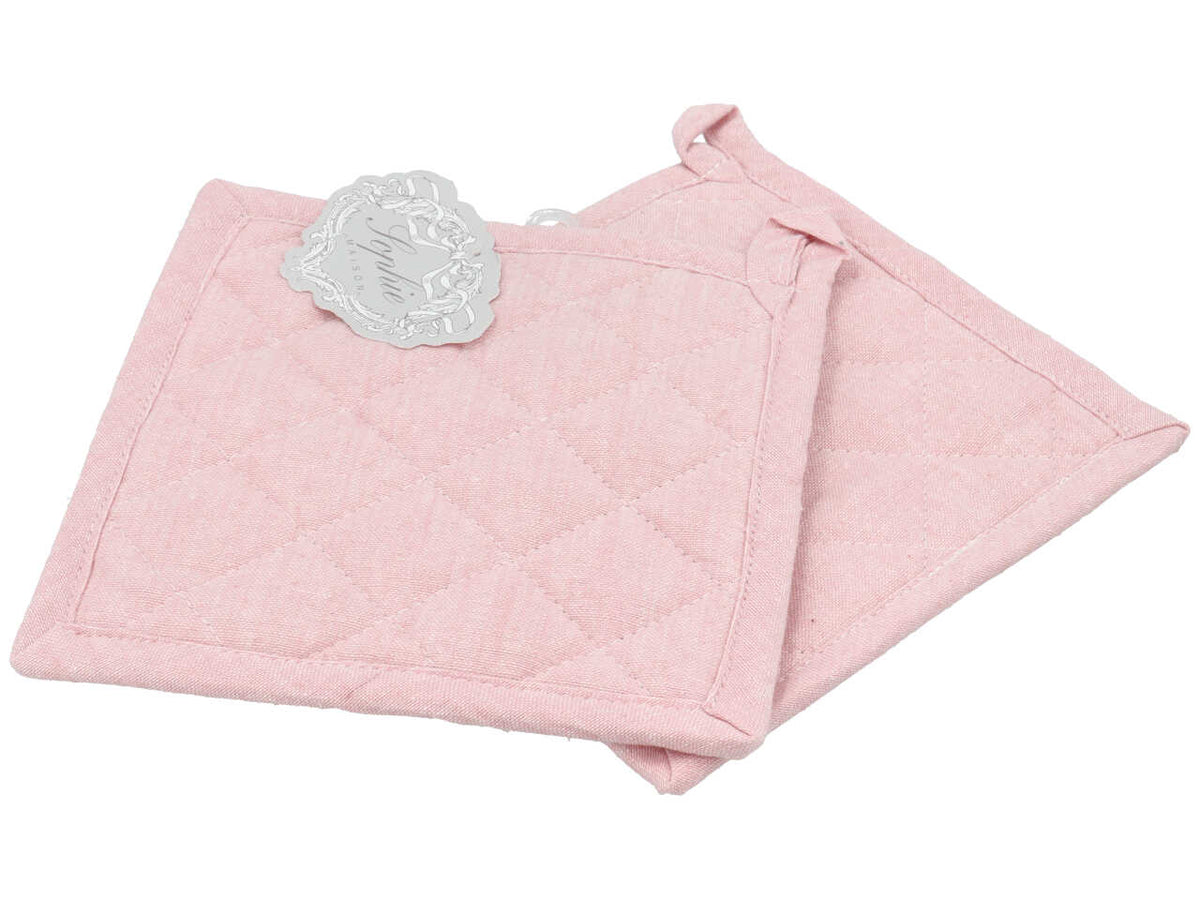 Presine   linea Ajour di colore polignac melange  set 2 pezzi