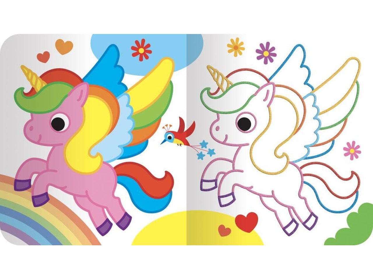 Colora i mondi magici scintillanti