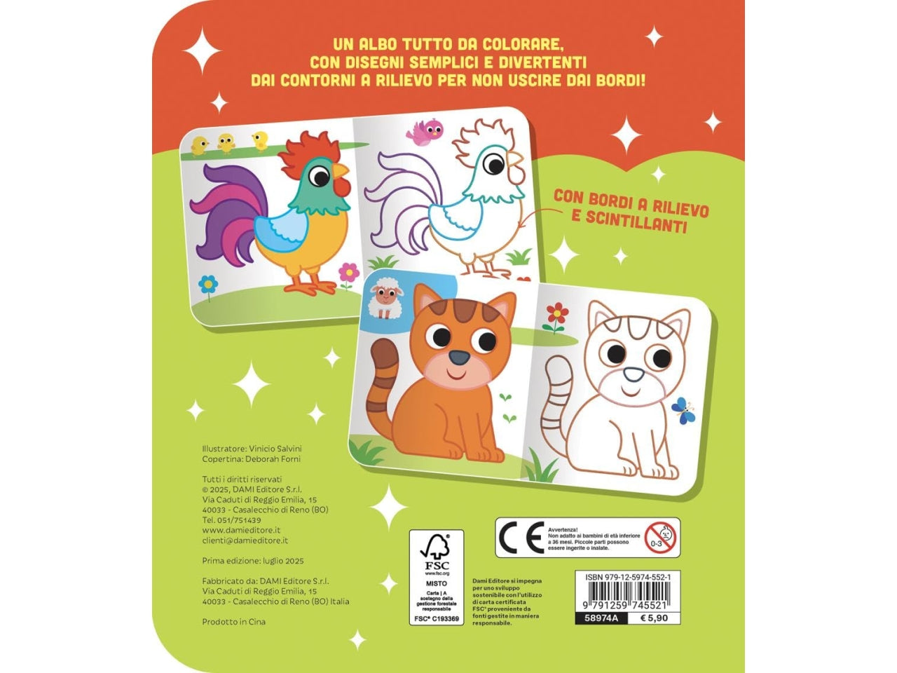 Colora la fattoria scintillante