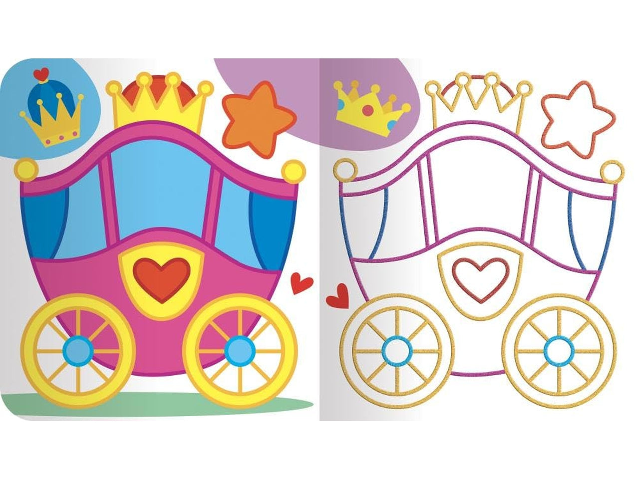 Colora le principesse scintillanti