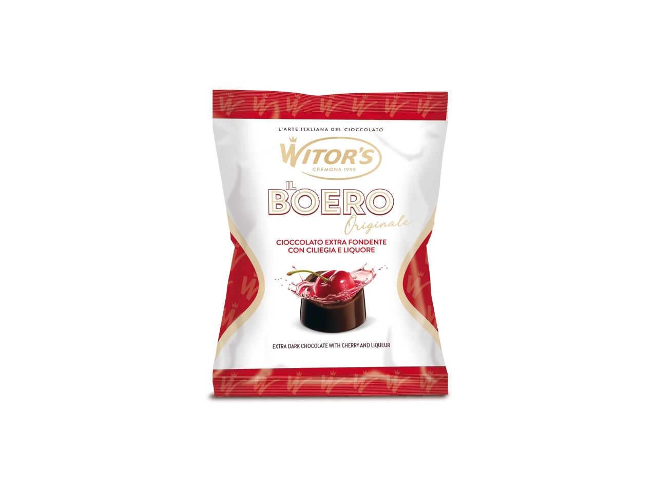 Witor's il boero originale, pralina fondente con ciliegia e liquore