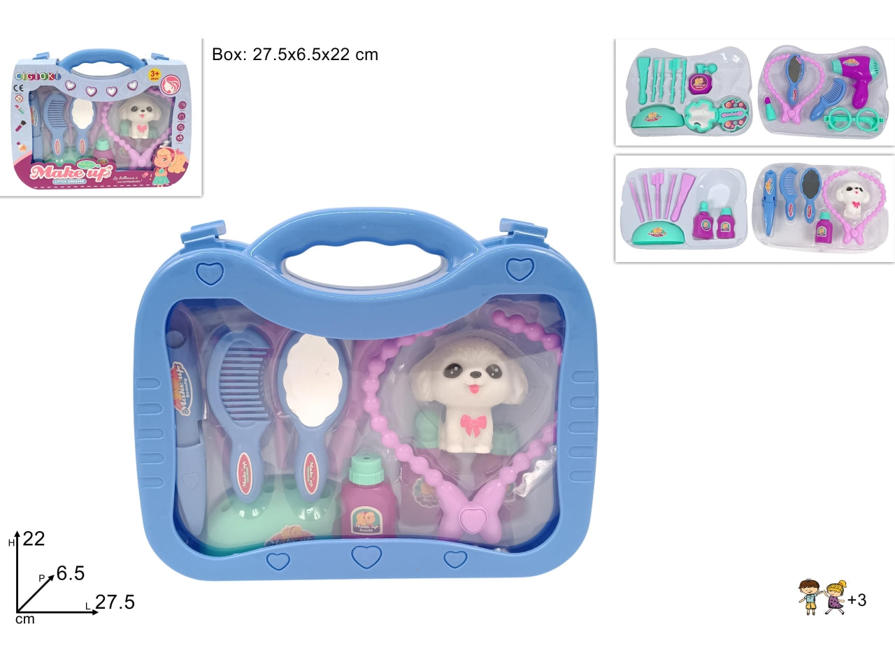 Valigetta con accessori make up colori assortiti