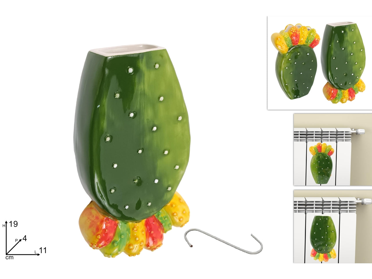 Umidificatore fichi d'india ceramica decorativa