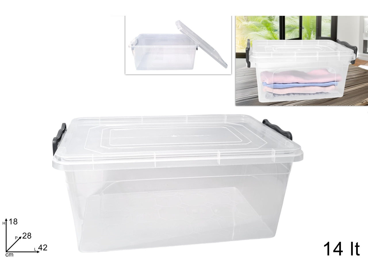 Contenitore plastica 14lt