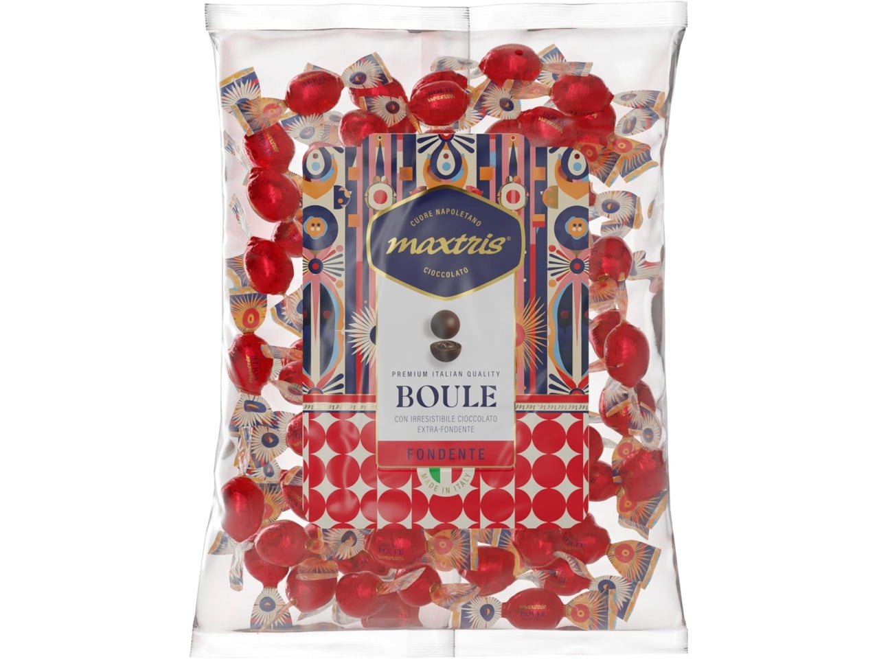 Maxtris boule fondente 50% con ripieno morbido, busta da 1kg