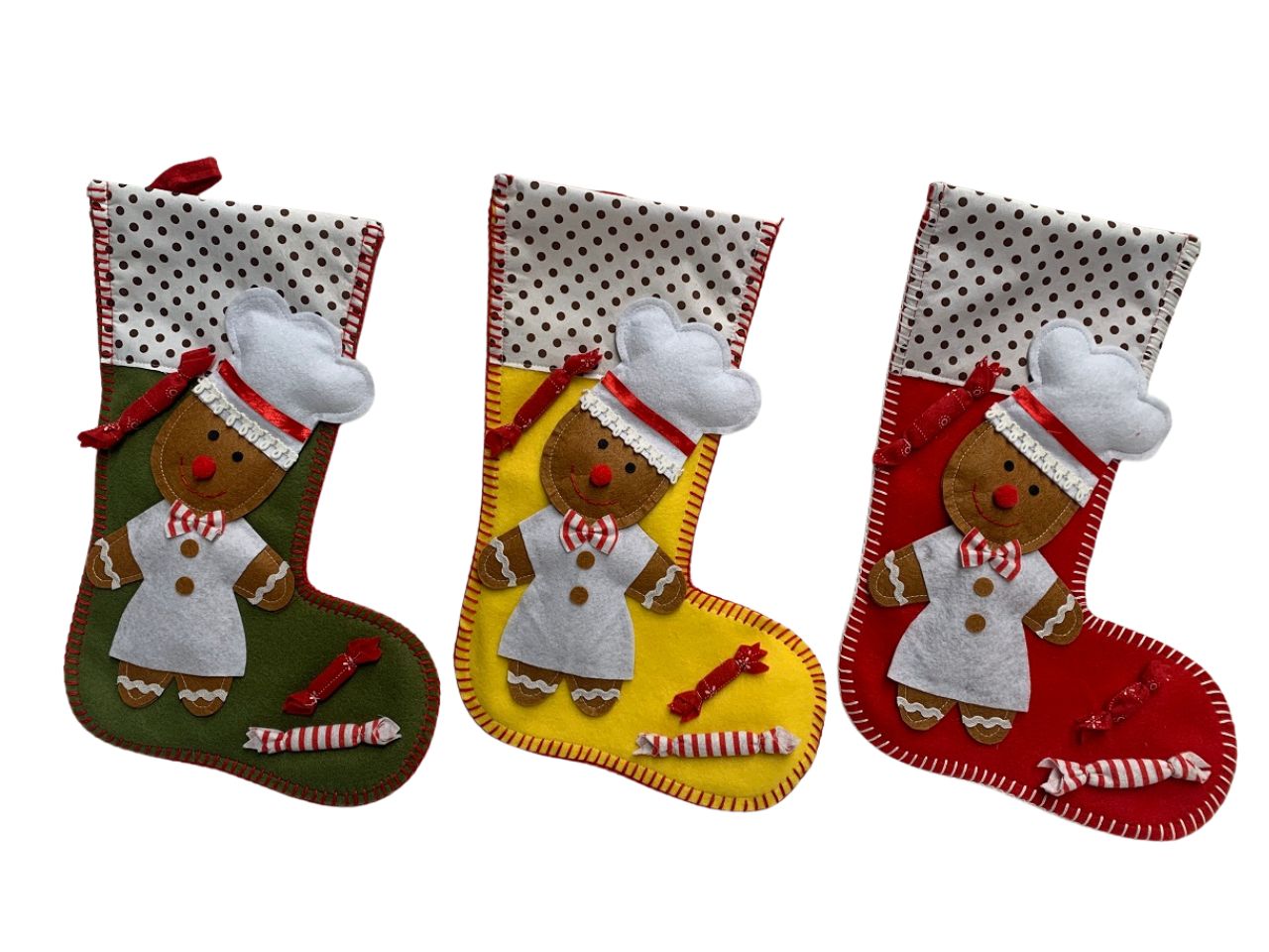 Calza zenzerino 1 32cm con omino pan di zenzero