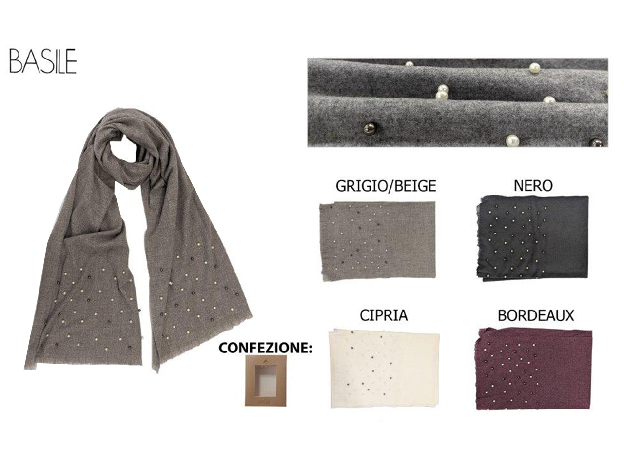 Stola tinta uinita basile colori assortiti