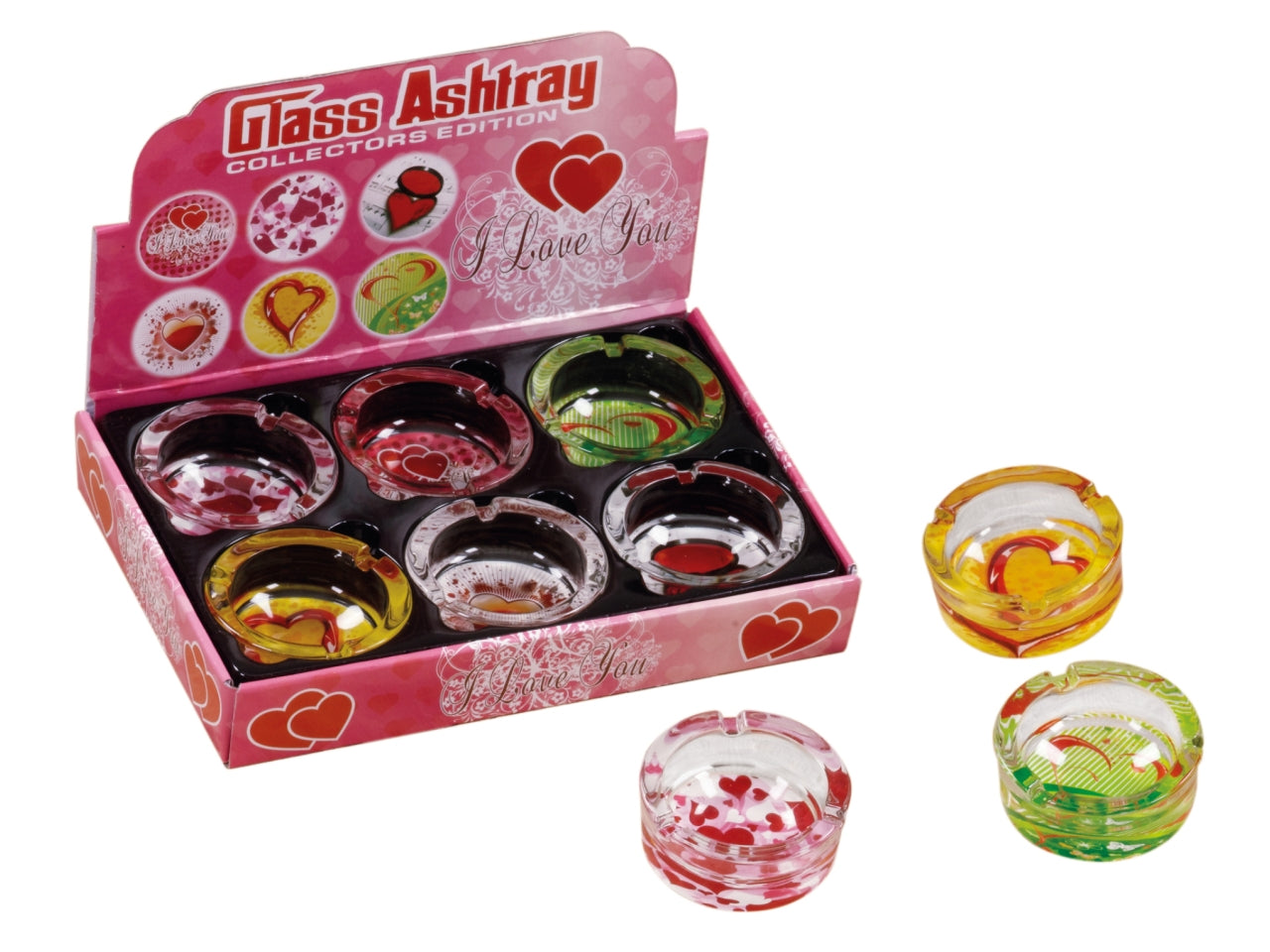 Posacenere in vetro Love