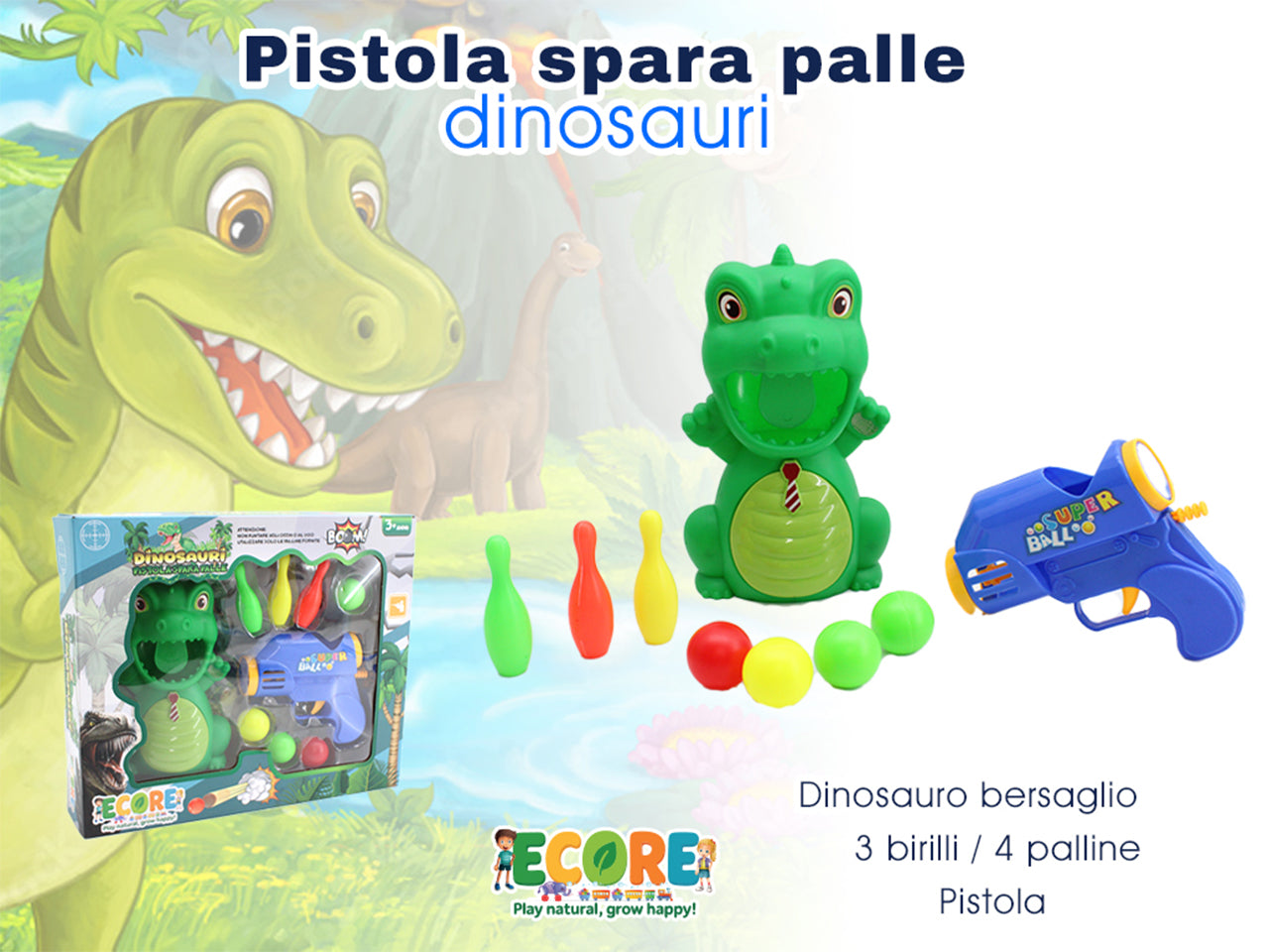 Pistola spara palle dinosauri