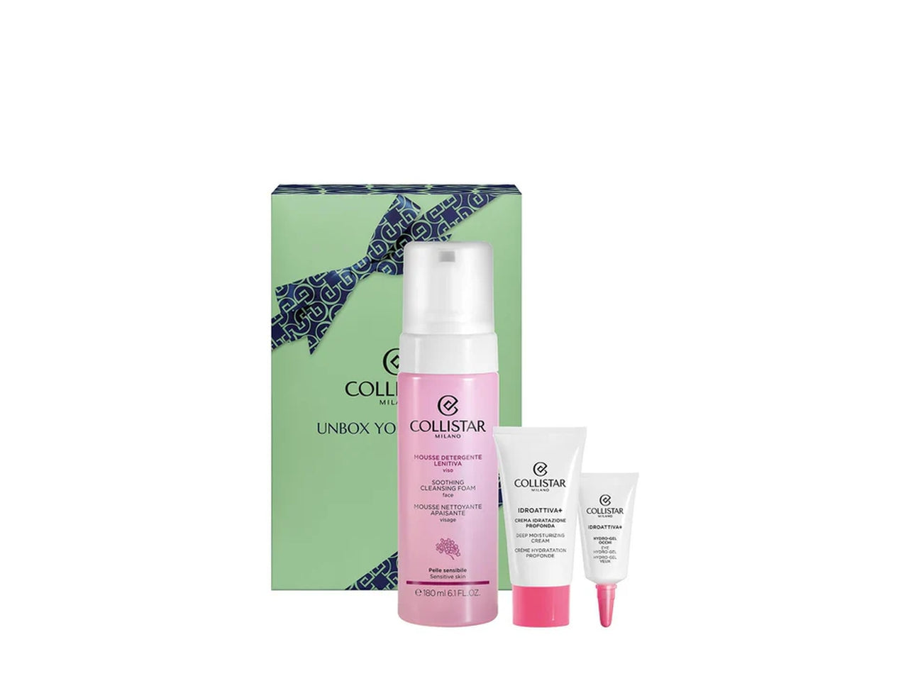 Collistar cofanetto con mousse detergente lenitiva viso 180ml $