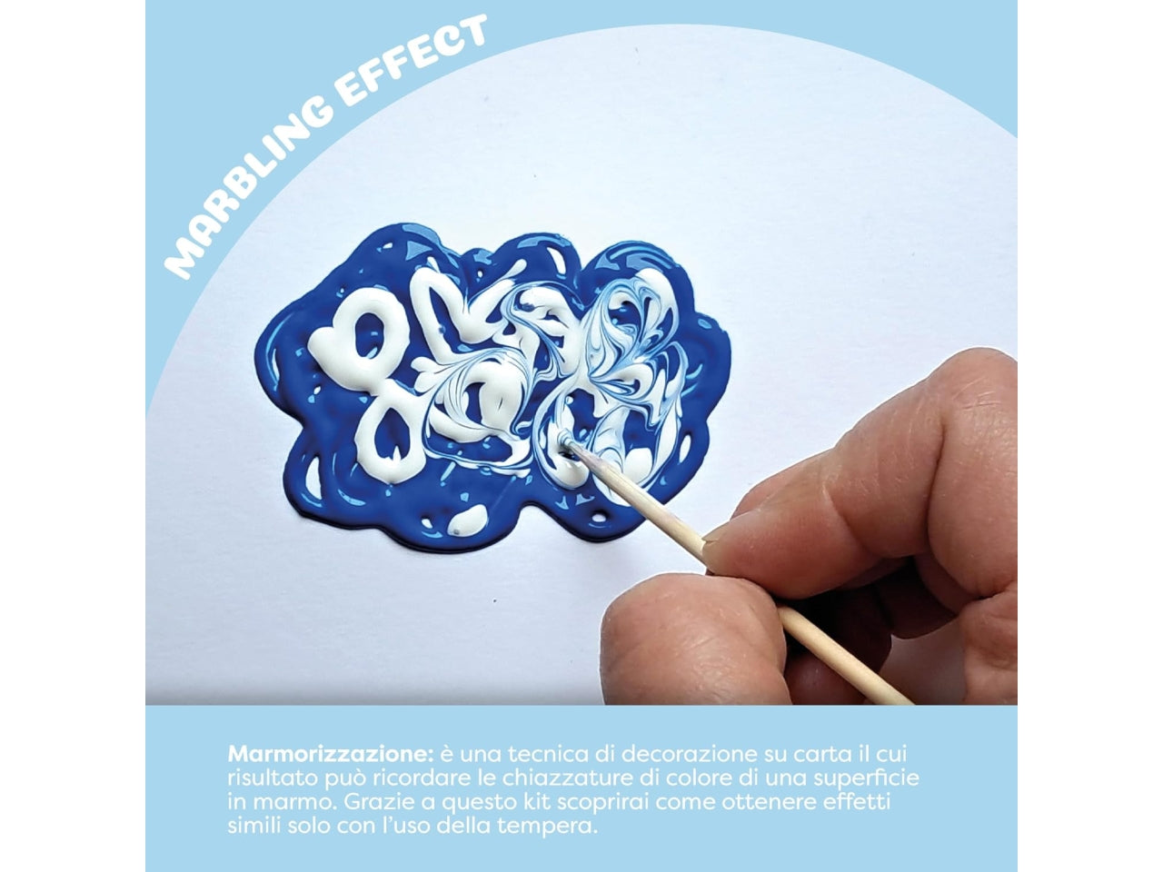 Primo kidskit set tempera marbling